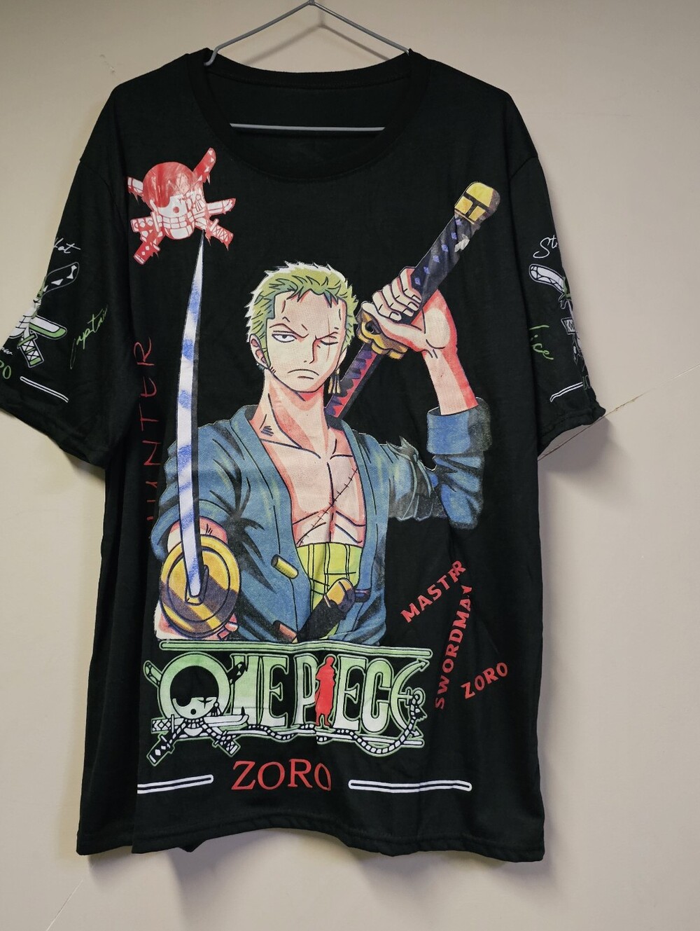 One Piece Zoro AOP T-Shirt - Roronoa Zoro Pirate Hunter Zoro All Over Print